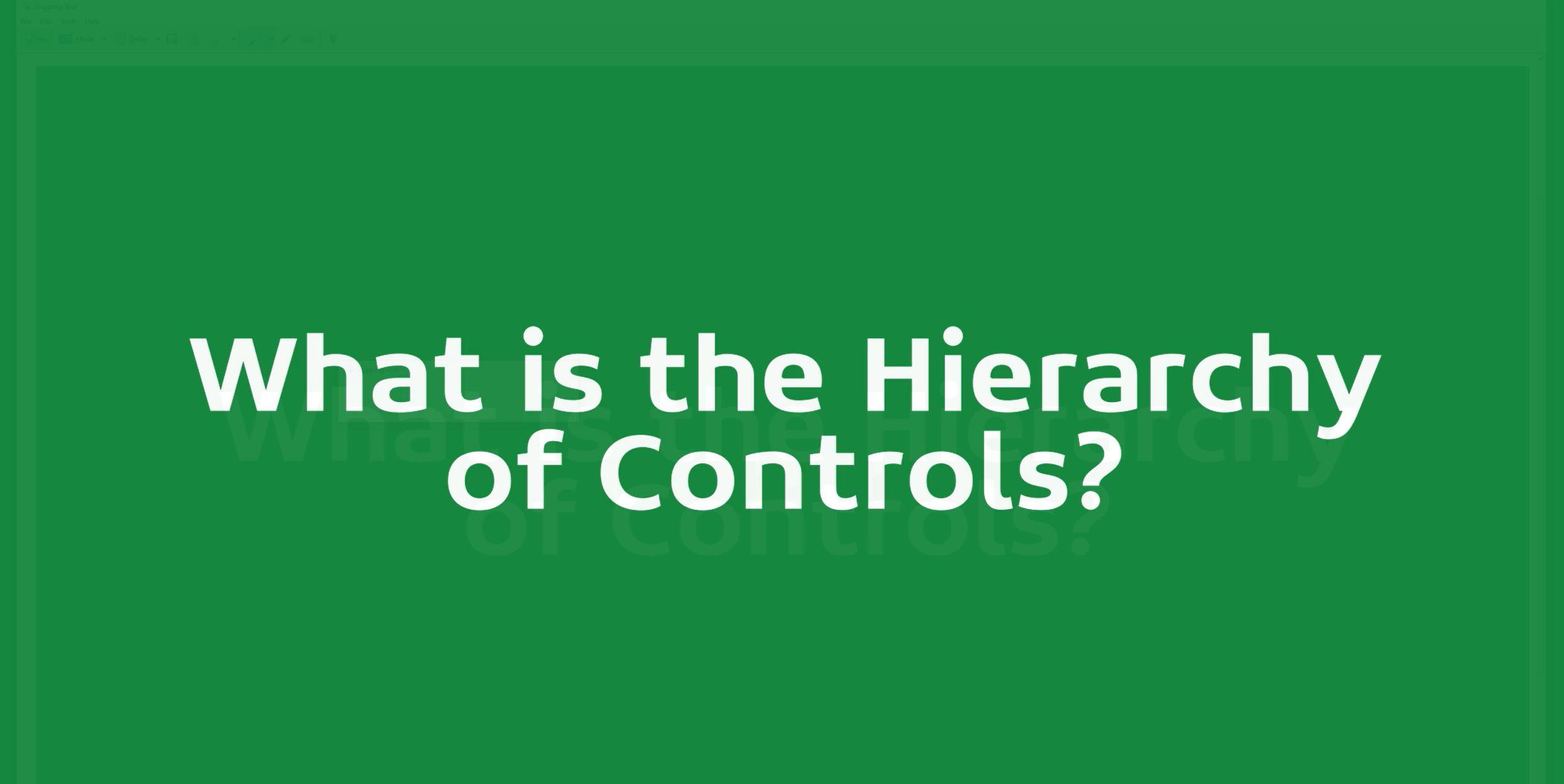 Hierarchy of control thumbnail